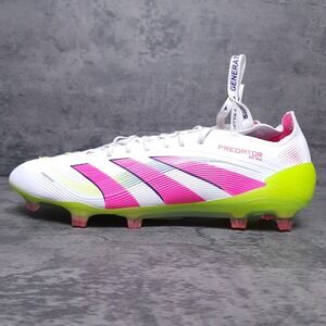 ADIDAS Predator 24 Elite FG Soccer Cleats Mens 8 Celestial‎ Victory White Pink